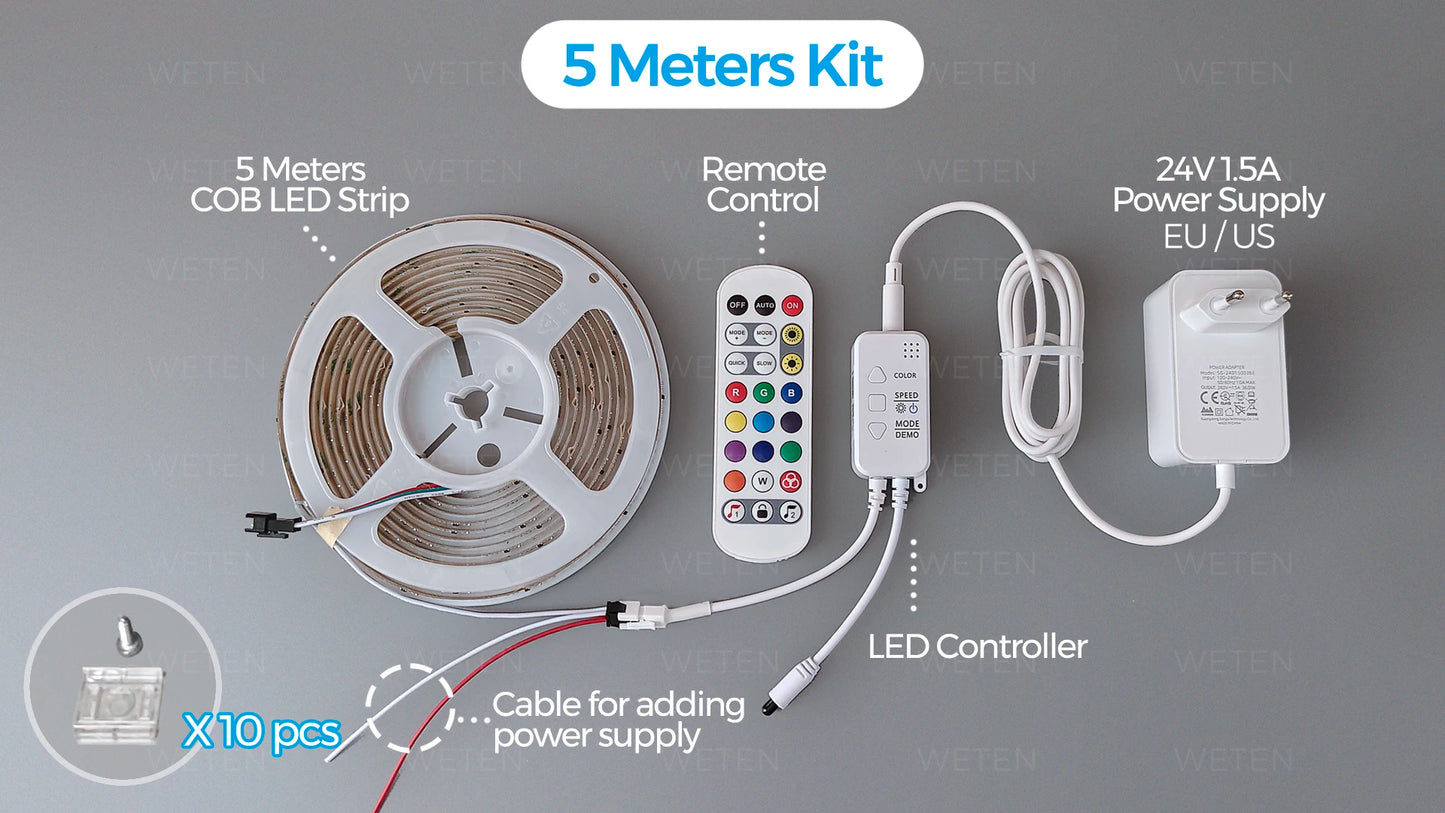 Vibrant Tuya Smart RGBIC LED Strip - Alexa & Google Home Compatible