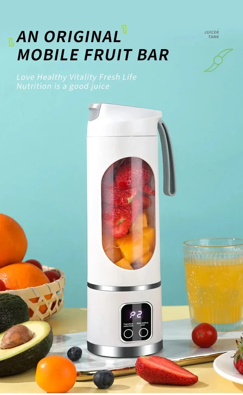 Compact Electric Juicer & Smoothie Blender - Portable, Multifunctional Fruit Mixer