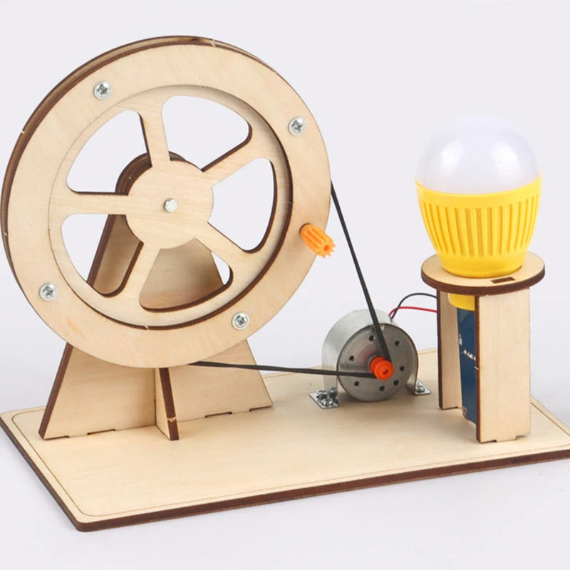 STEM Wooden Hand Generator - Fun Physics Gadget for Kids' Learning