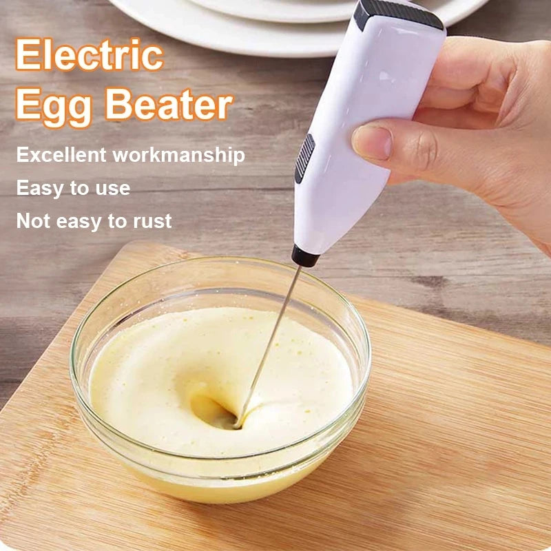 Compact Milk Frother, Egg Whisk & Mini Blender