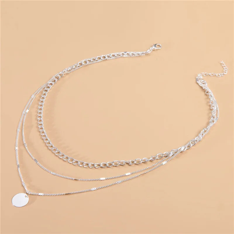 Chic Vintage Layered Necklace - Women's Fashion Pendant 2022 | Aesthetic Jewelry Gift