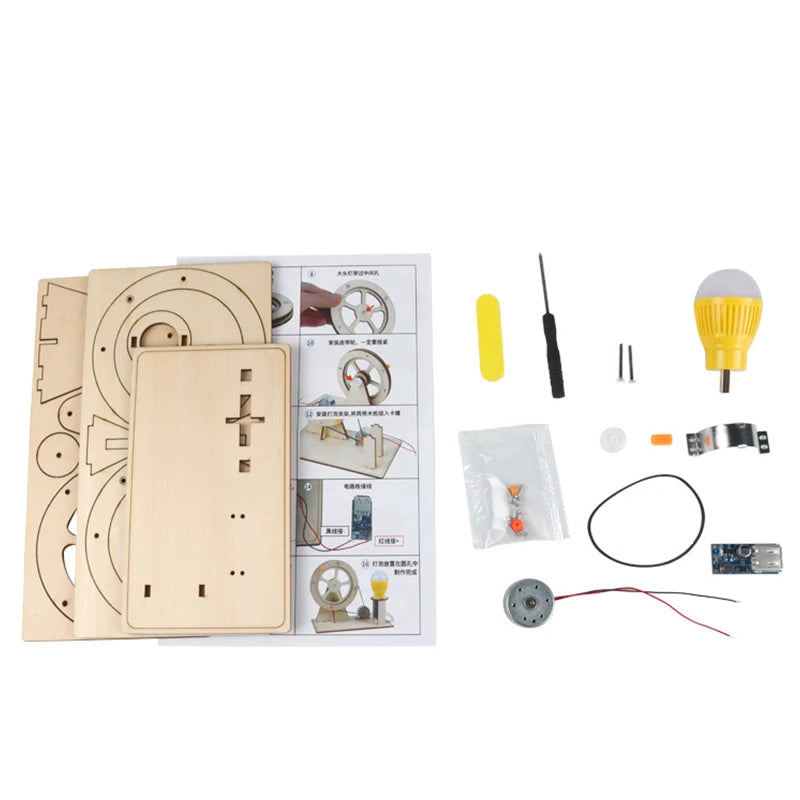STEM Wooden Hand Generator - Fun Physics Gadget for Kids' Learning