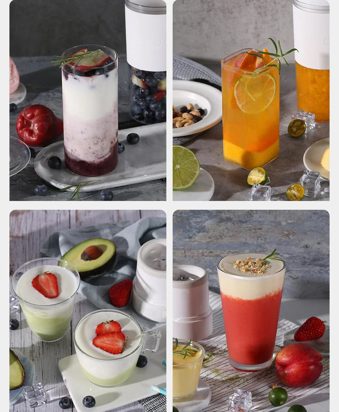 Xiaomi Mijia Mini Portable Blender & Juicer - Electric Fruit & Orange Juice Maker for Home