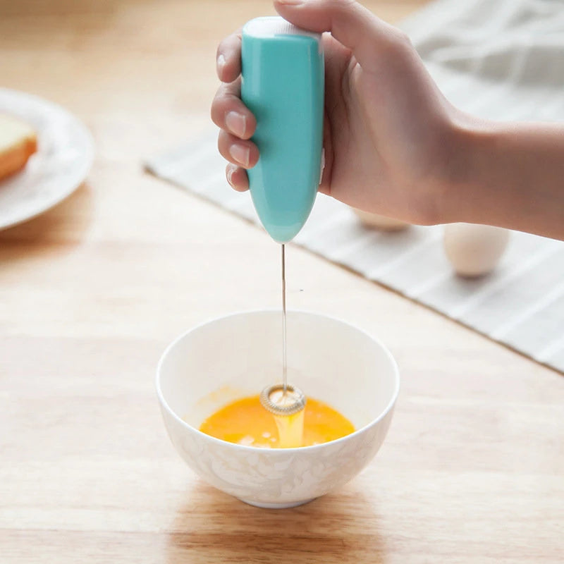 Compact Milk Frother, Egg Whisk & Mini Blender