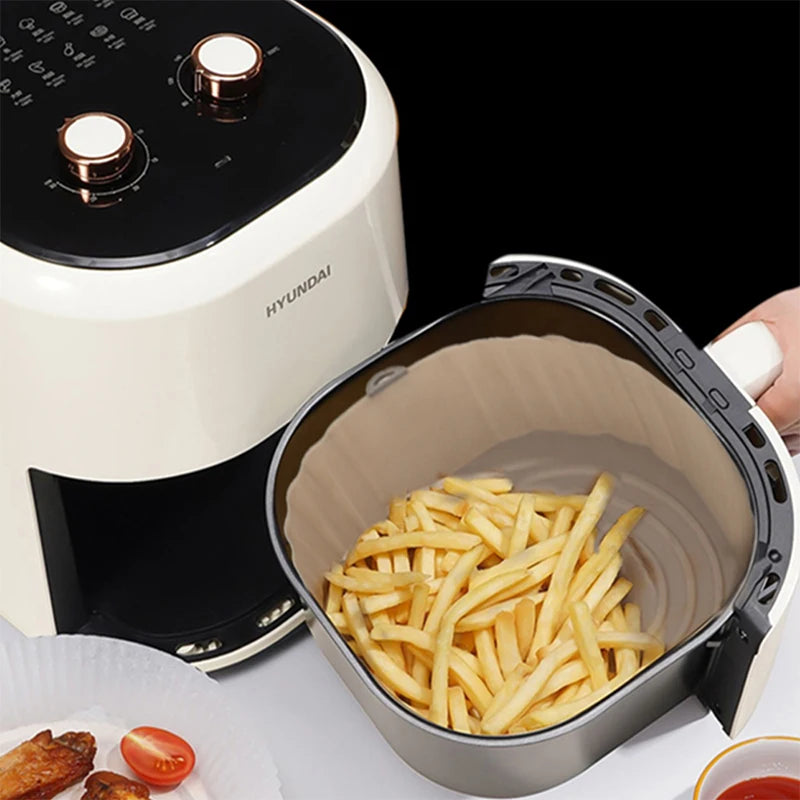 Eco-Friendly 3-Piece Silicone Air Fryer Tray Set