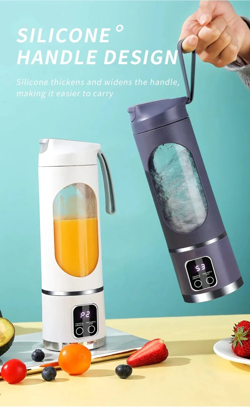 Compact Electric Juicer & Smoothie Blender - Portable, Multifunctional Fruit Mixer