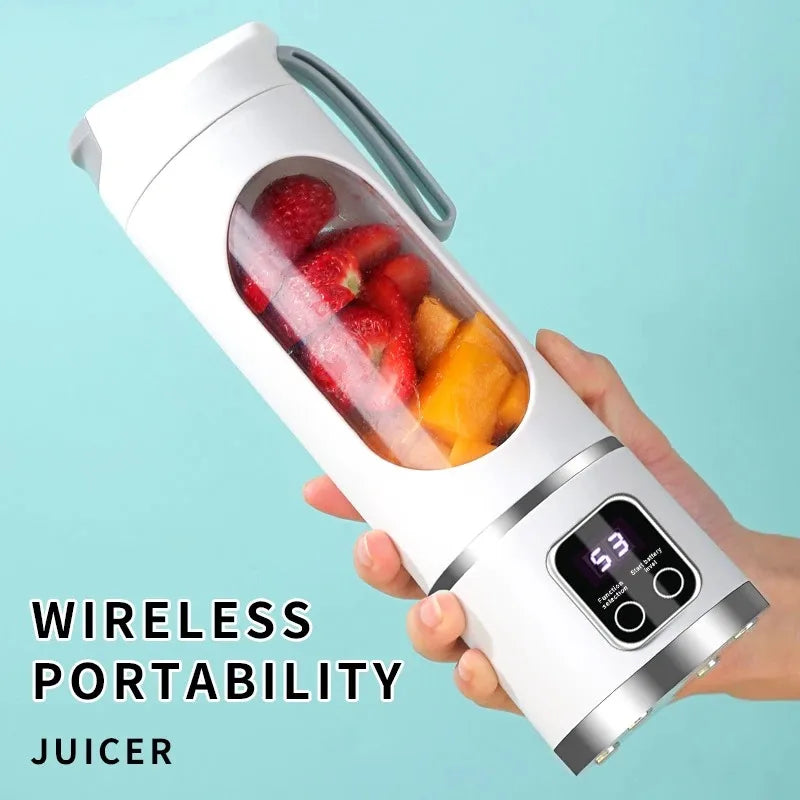 Compact Electric Juicer & Smoothie Blender - Portable, Multifunctional Fruit Mixer
