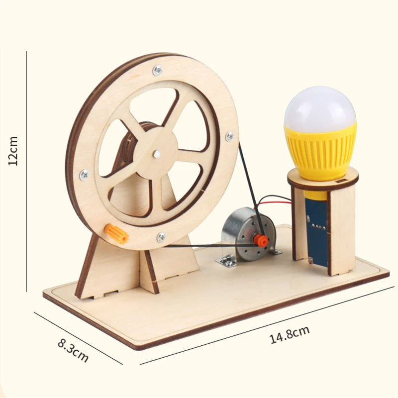 STEM Wooden Hand Generator - Fun Physics Gadget for Kids' Learning