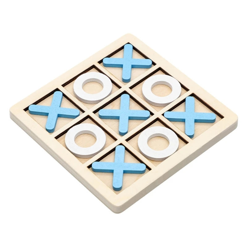Wooden Noughts & Crosses: Fun Parent-Child Board Game & Educational Toy