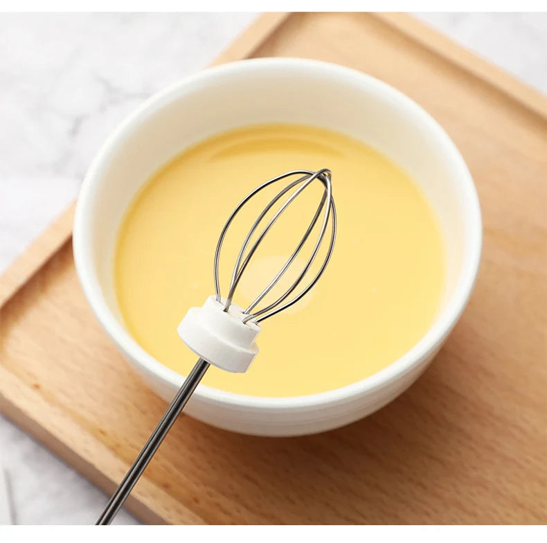 USB Rechargeable Handheld Milk Frother - High-Speed Coffee & Cappuccino Whisk Mixer