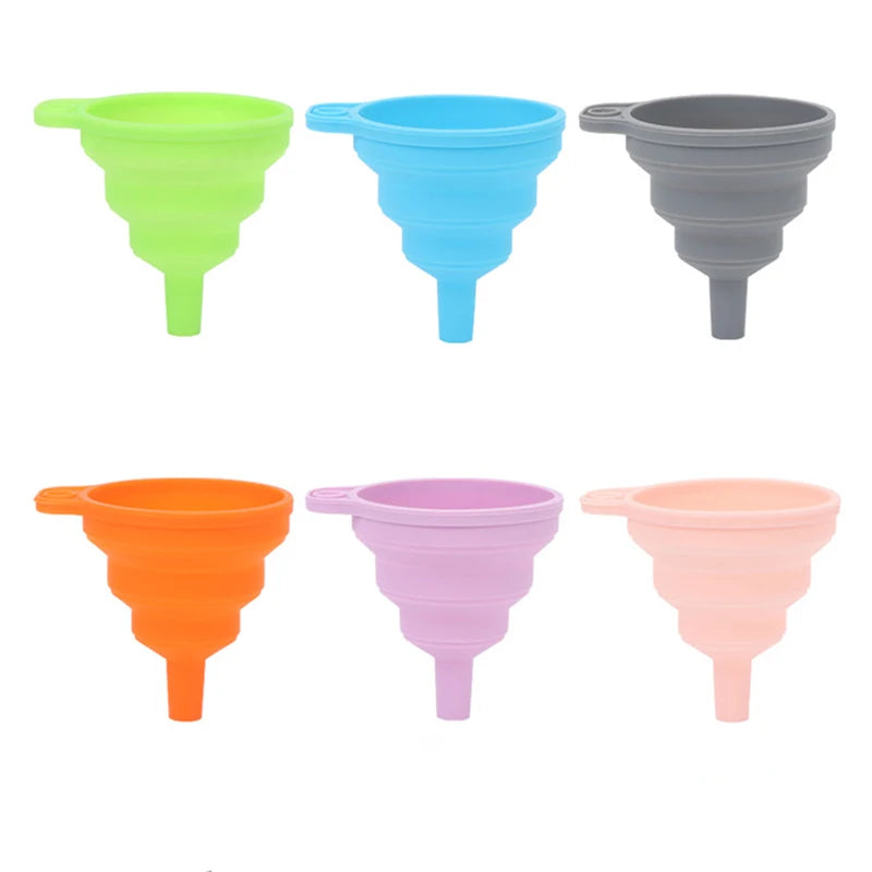 Eco-Friendly Silicone Folding Funnel - BBQ, Oil, Liquid & More!