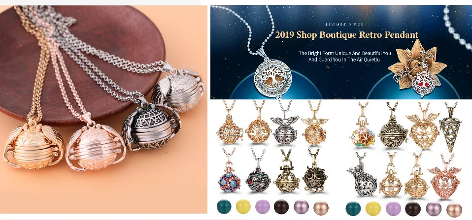 Chic Stainless Steel Tree of Life Aromatherapy Necklace - Essential Oil Diffuser Pendant for Women