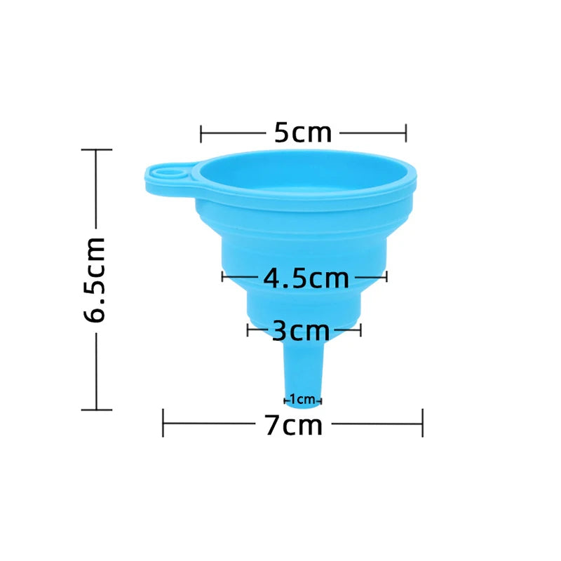 Eco-Friendly Silicone Folding Funnel - BBQ, Oil, Liquid & More!