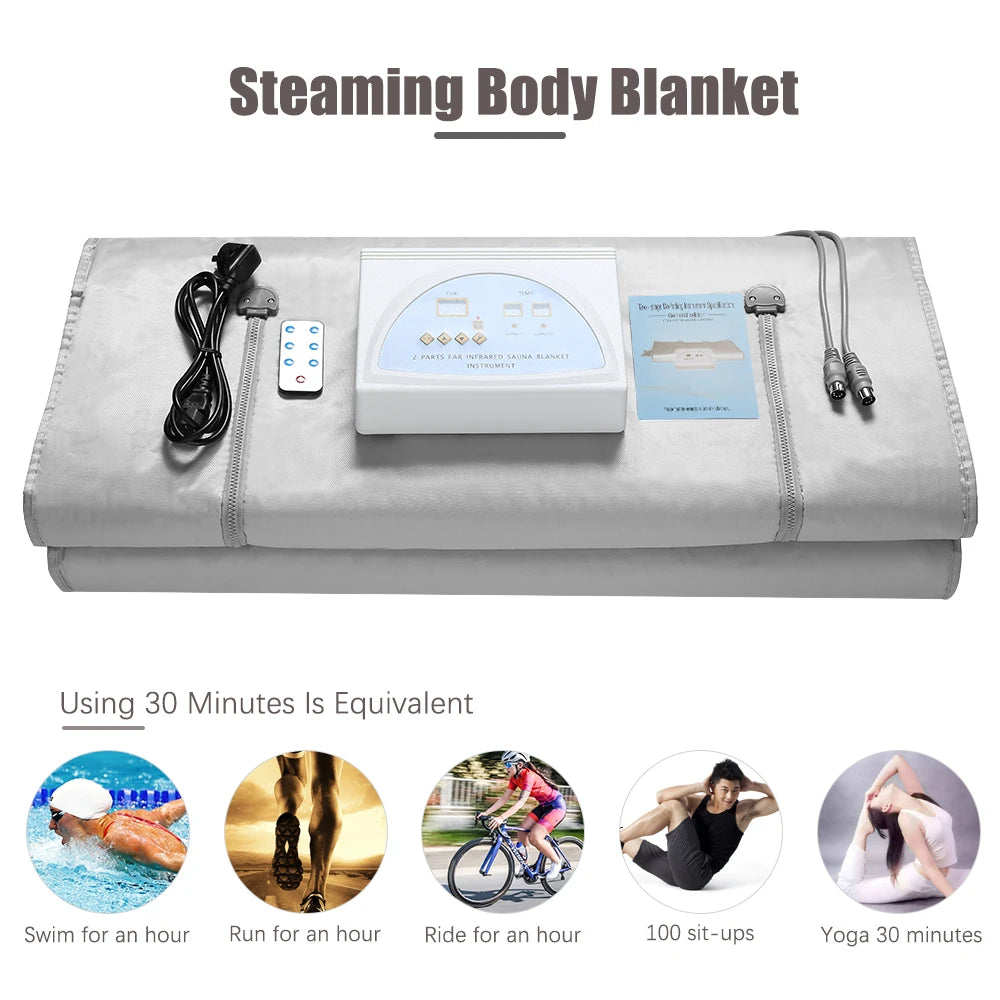 Waterproof Electric Sauna Blanket - Home Spa Heating Therapy