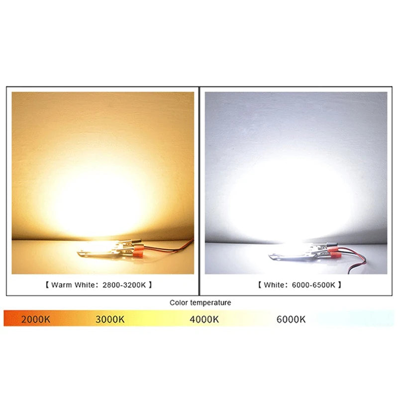 High-Power LED COB Lamp - 10W/20W/30W/50W, IP65, Smart IC, No Driver Needed, DIY Outdoor Floodlight & Spotlight