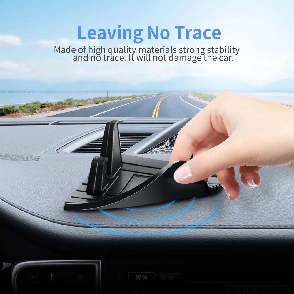 Universal Non-Slip Car Dashboard Phone & GPS Holder - Silicone Mat for Smartphones