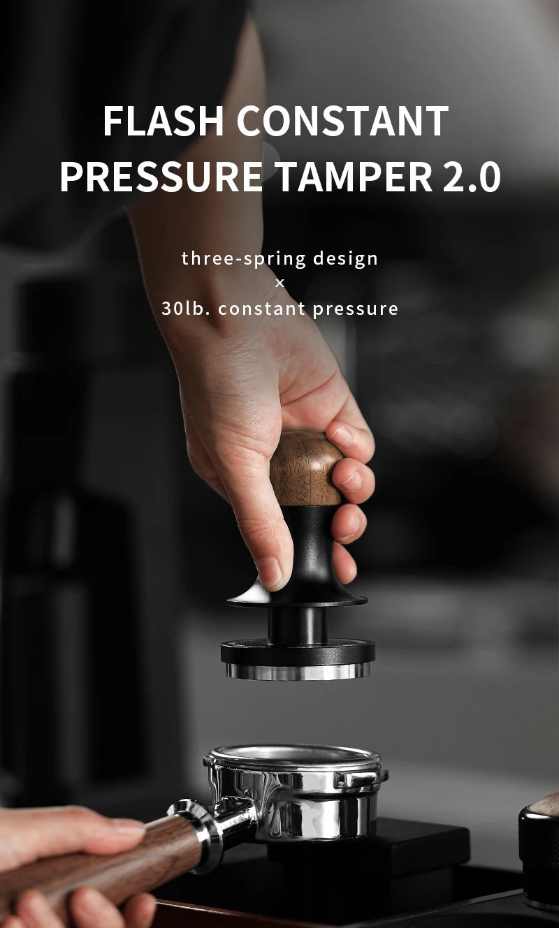 30lb Calibrated Coffee Tamper - Precision Espresso Tool (51mm, 53mm, 58mm)