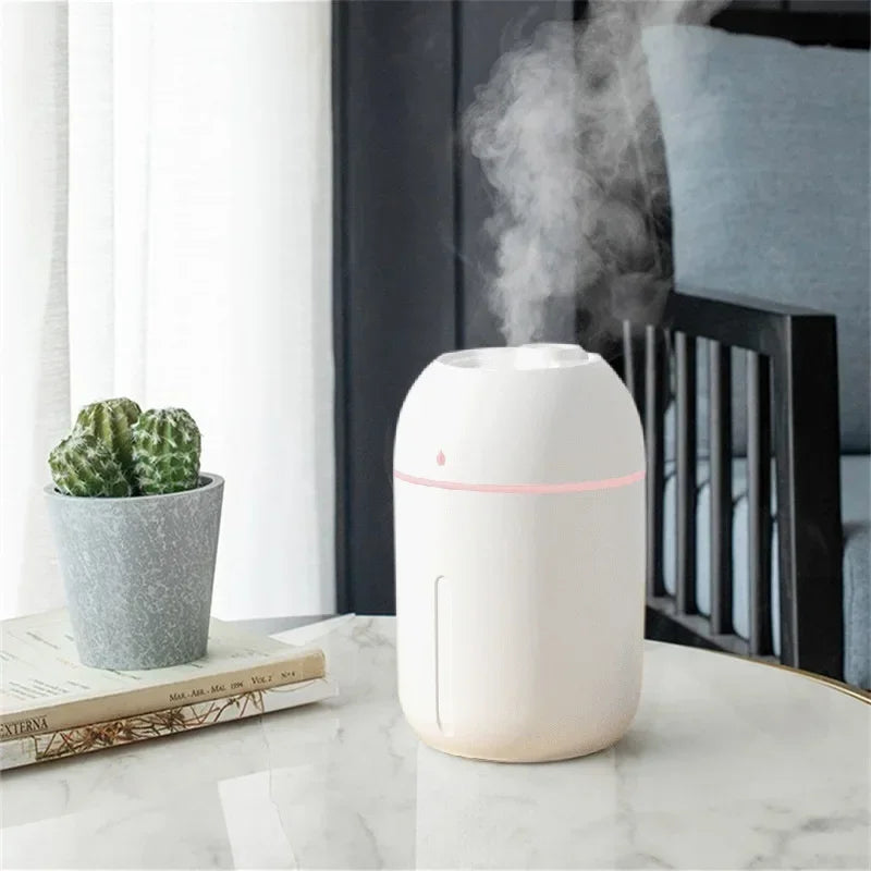 USB Ultrasonic Aroma Diffuser - 330ML Quiet Essential Oil Humidifier for Home