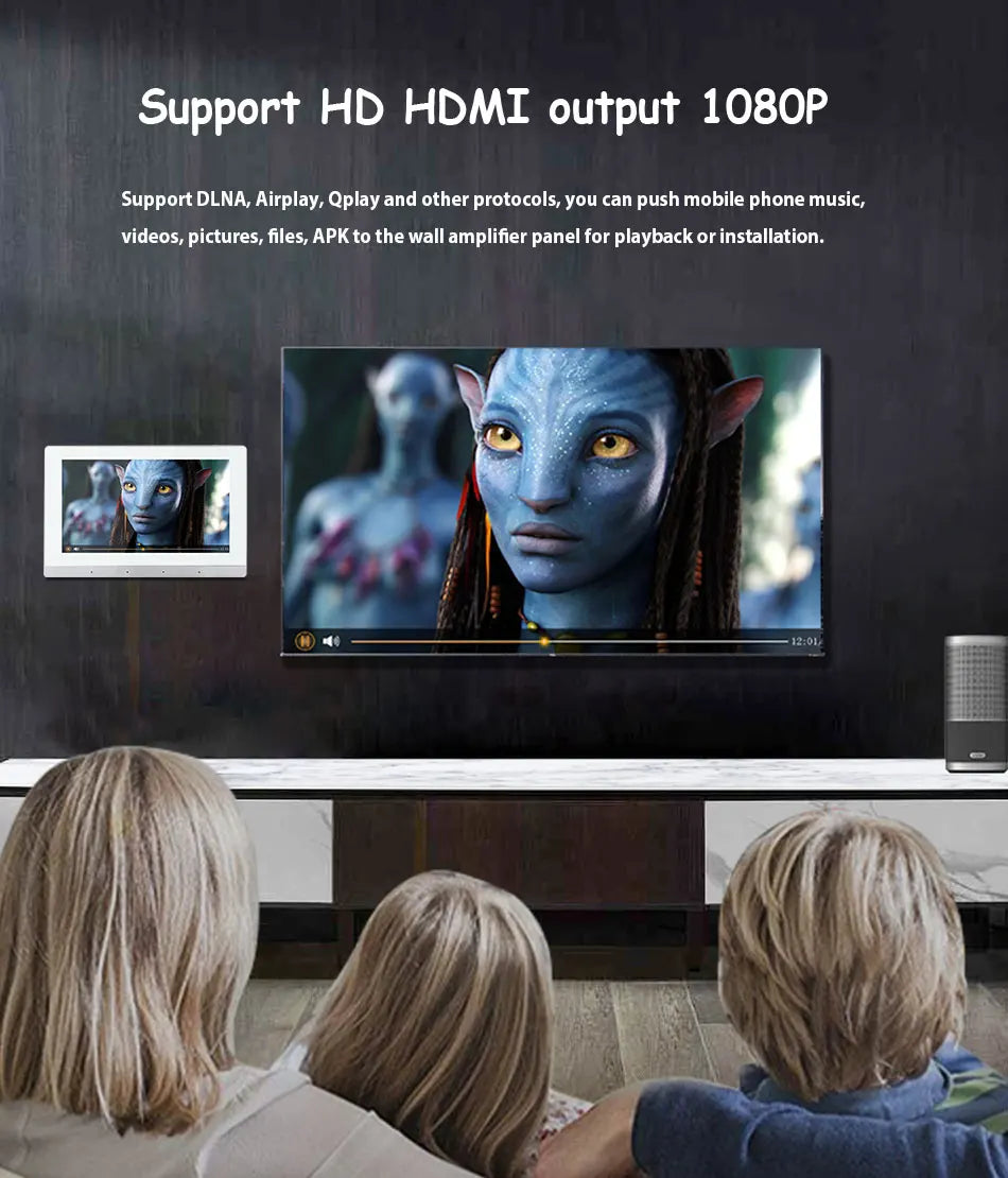 Smart Home Theater Audio System: WiFi Bluetooth Amp & 6 Ceiling Speakers - DIY Kit for Home & Hotel"