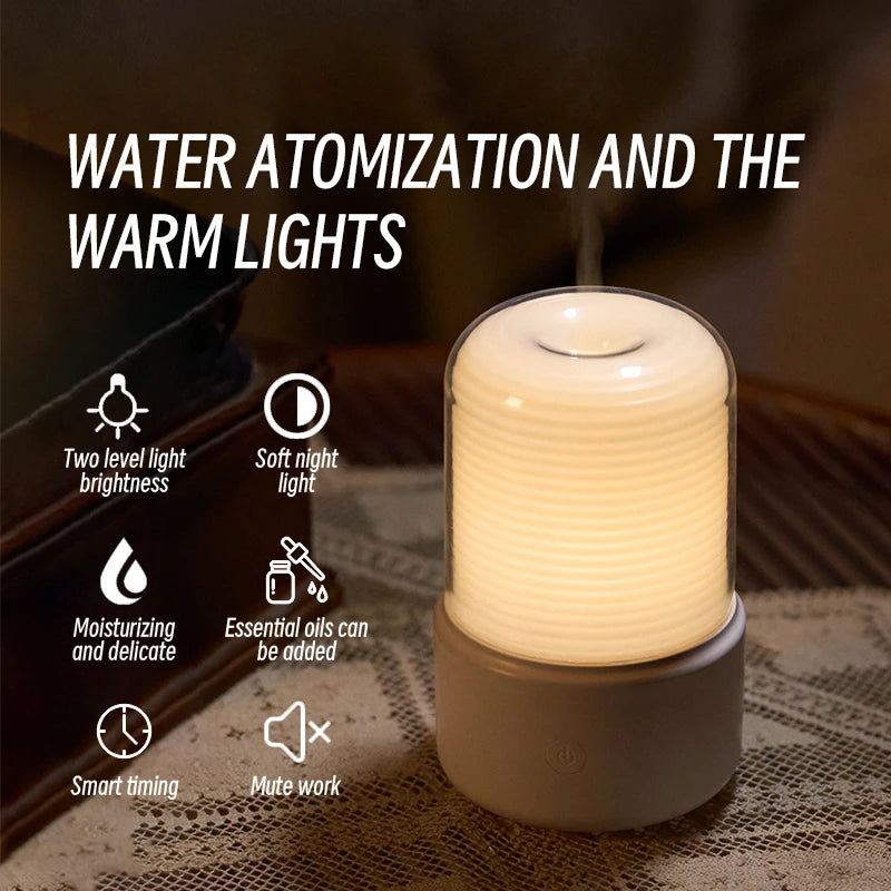 KINSCOTER USB Aromatherapy Diffuser - Mini Ultrasonic Humidifier for Bedroom