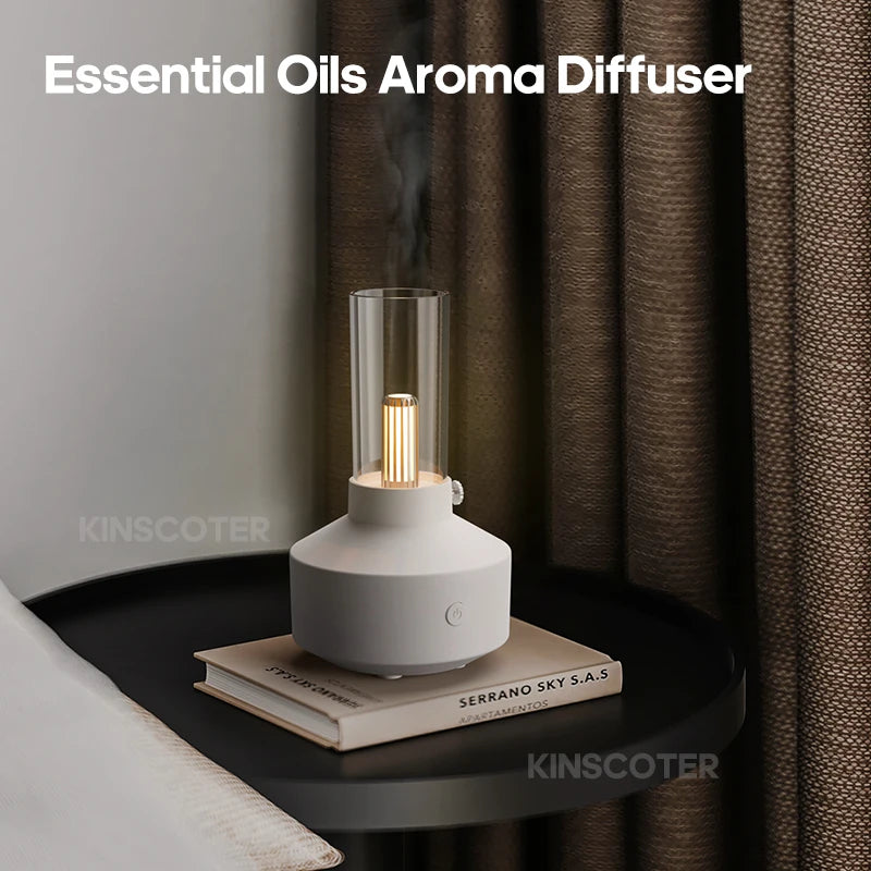 KINSCOTER USB Aromatherapy Diffuser - Mini Ultrasonic Humidifier for Bedroom