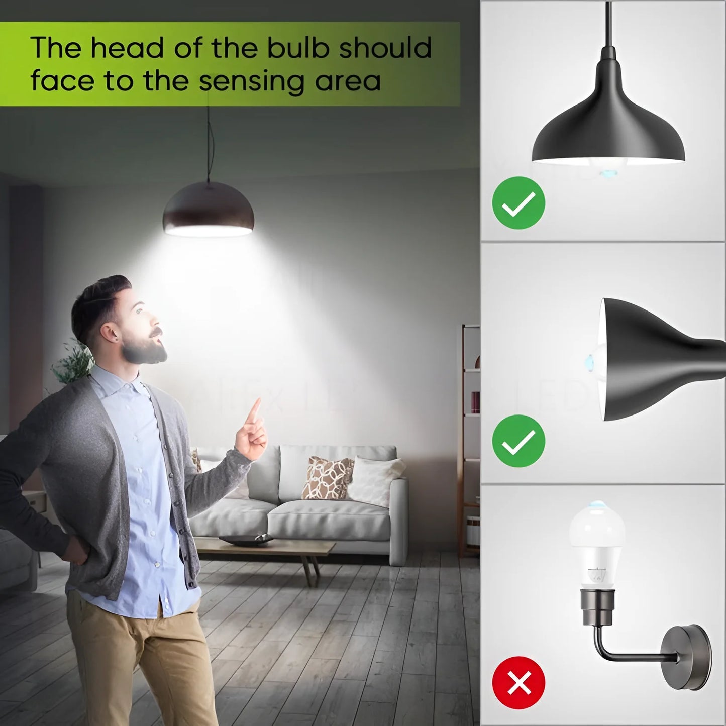 Smart LED Motion Sensor Light Bulb