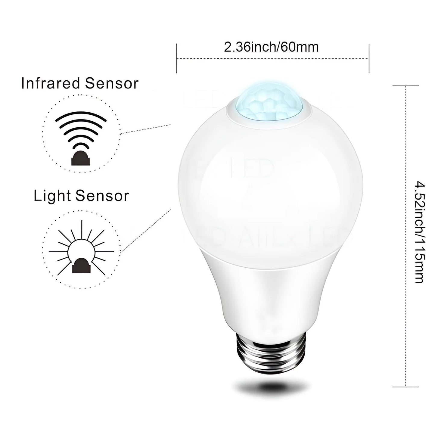 Smart LED Motion Sensor Light Bulb