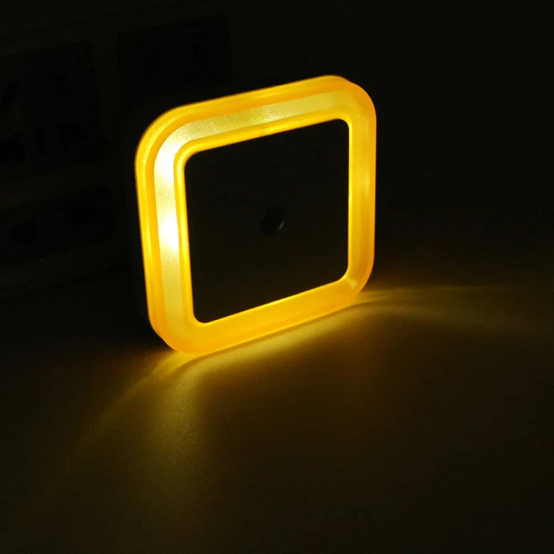 Wireless LED Night Light - Sensor-Activated EU Plug for Kids' Room & Bedroom Decor