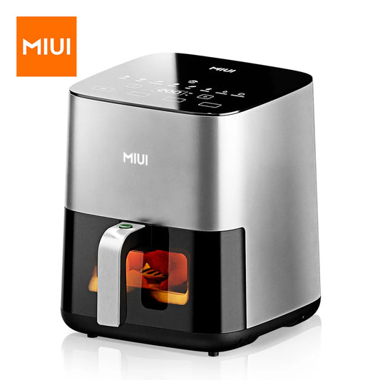 MIUI 5L Air Fryer - Touch Control, Nonstick Basket, Family-Sized Oilless Cooker with Viewing Window