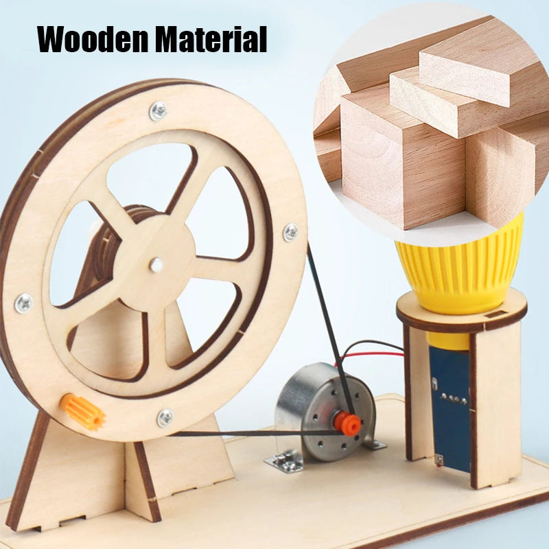 STEM Wooden Hand Generator - Fun Physics Gadget for Kids' Learning