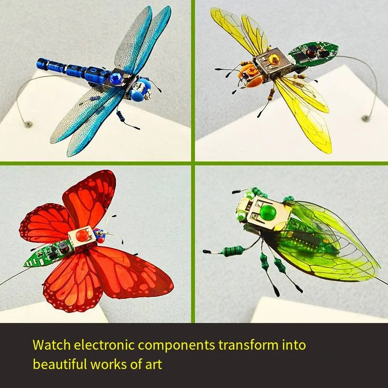 STEM DIY Robotic Insects - Fun, Non-Soldered Science Kit for School Competitions