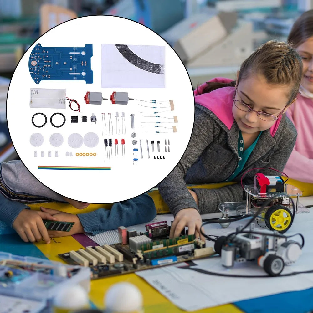 DIY Smart Car Electronics Kit - Line Following Robot for STEM Students