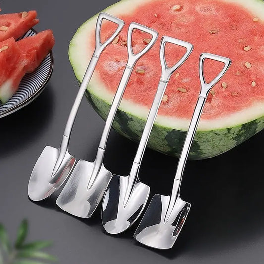 Creative Shovel Scoop: Stainless Steel Spoon for Coffee, Tea, Ice Cream & More