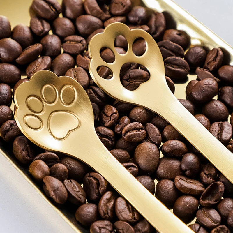 Adorable Cat Claw Stainless Steel Spoon for Ice Cream, Coffee & Desserts