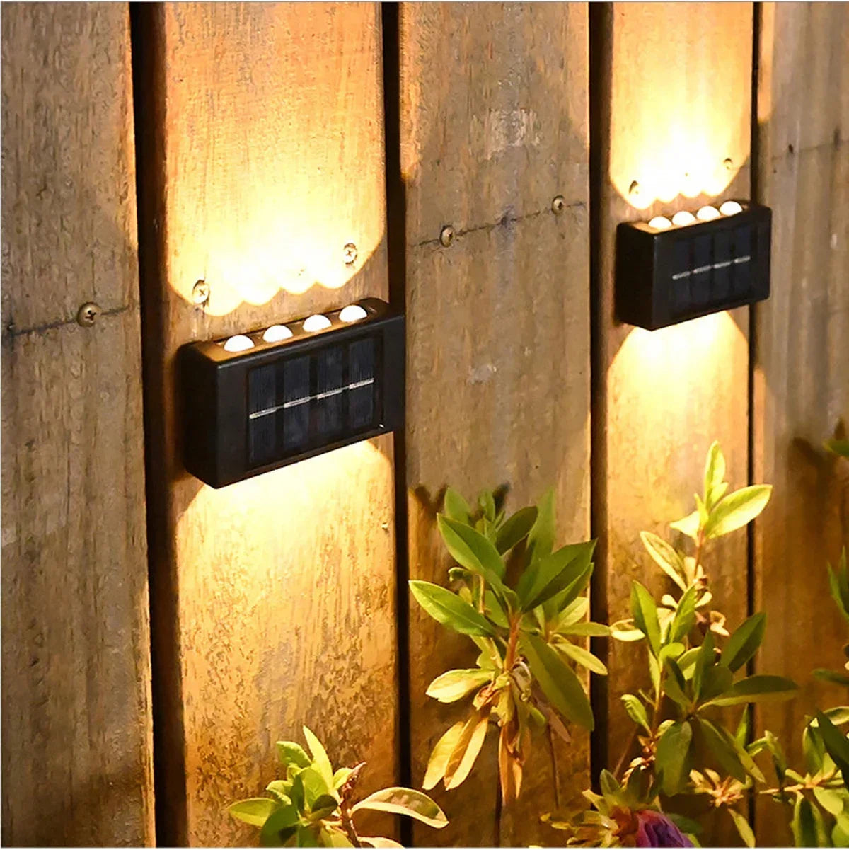 Solar Wall Lamp - Waterproof Outdoor Light for Home & Garden Decor