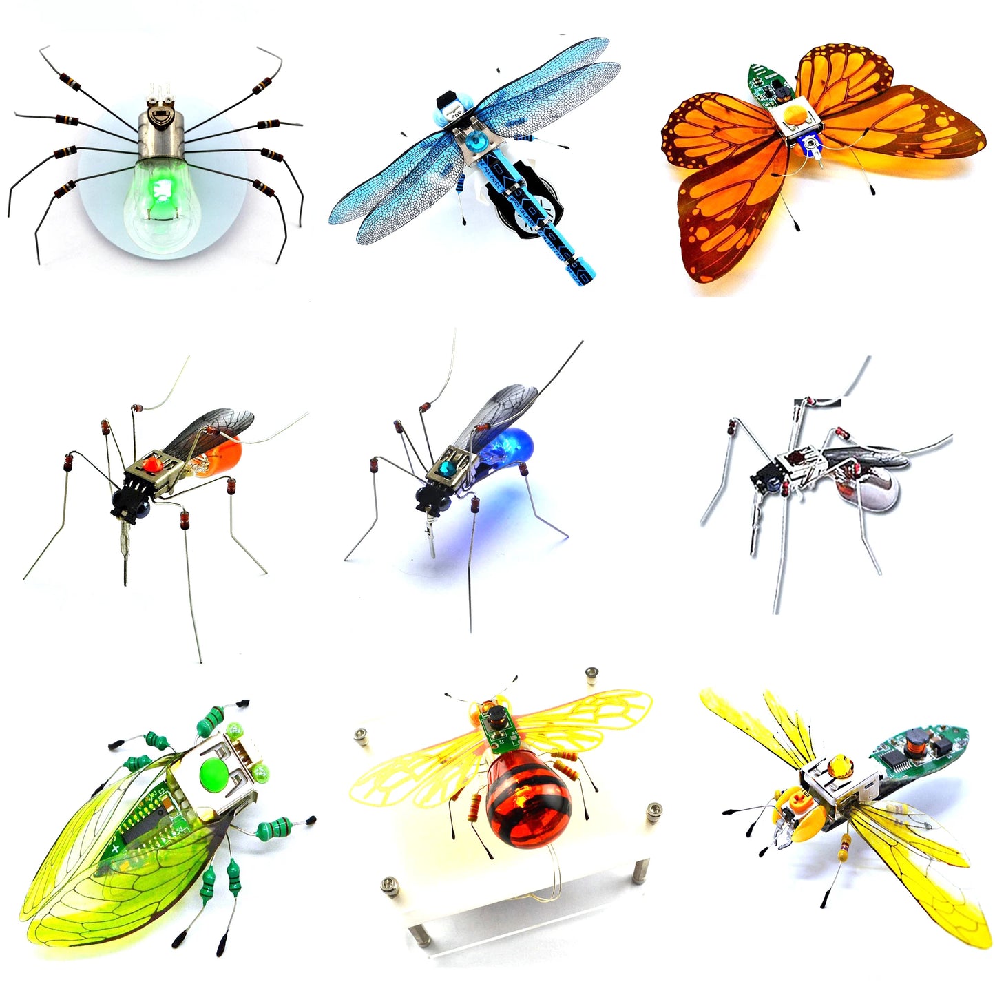 STEM DIY Robotic Insects - Fun, Non-Soldered Science Kit for School Competitions