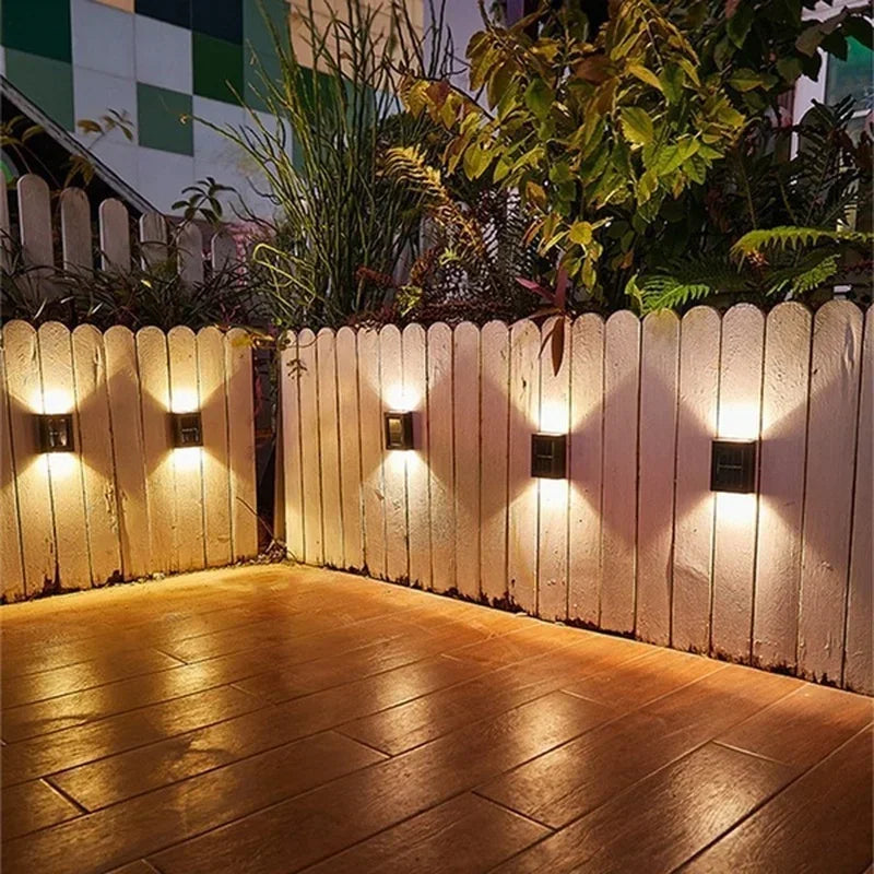 Waterproof Solar Up & Down Spot Lights - Outdoor Garden & Street Wall Decor