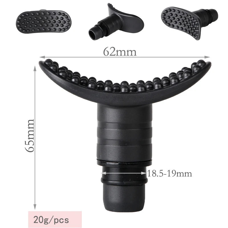 Universal 19mm Fascia Gun Massage Heads - Various Styles