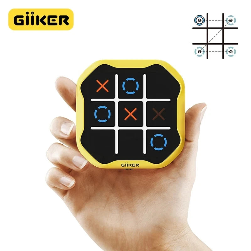 Giiker Super TIC-TAC-TOE BOLT: Portable Family Chess Puzzle Game for Kids' Gifts