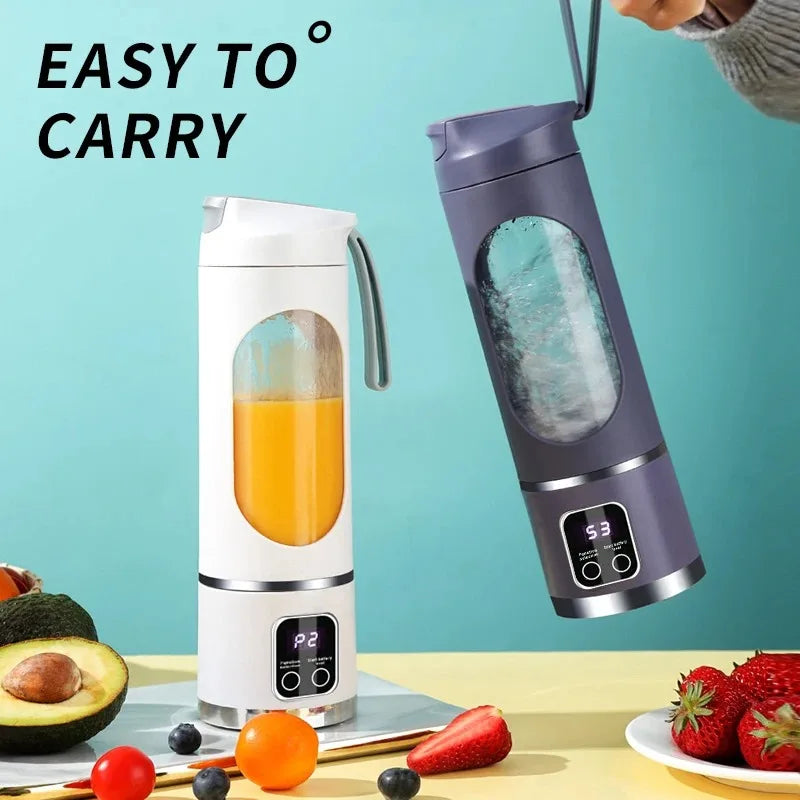 Compact Electric Juicer & Smoothie Blender - Portable, Multifunctional Fruit Mixer