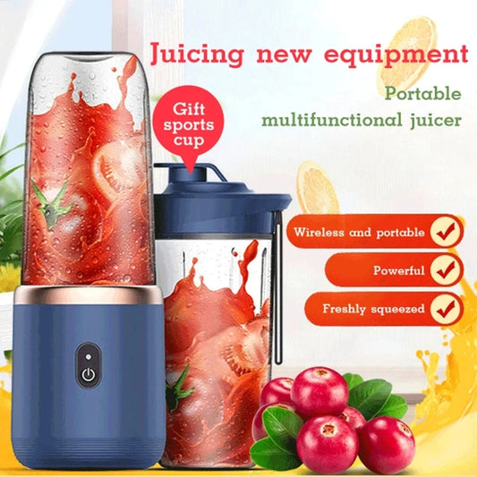 Summer USB Mini Portable Fruit Juice Blender – 6-Blade Personal Juicer for Home & Kitchen