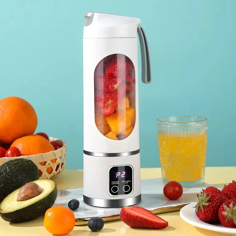 Compact Electric Juicer & Smoothie Blender - Portable, Multifunctional Fruit Mixer