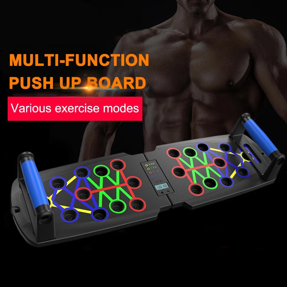 Foldable Push-Up Board: Automatic Strength Trainer for Chest, Abs, Arms & Back - Home Gym Fitness