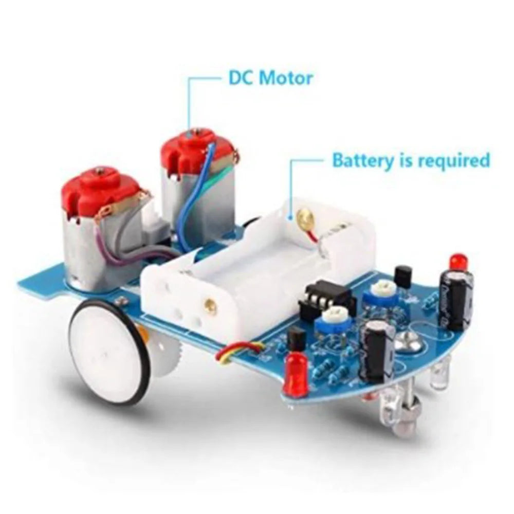 DIY Smart Car Electronics Kit - Line Following Robot for STEM Students