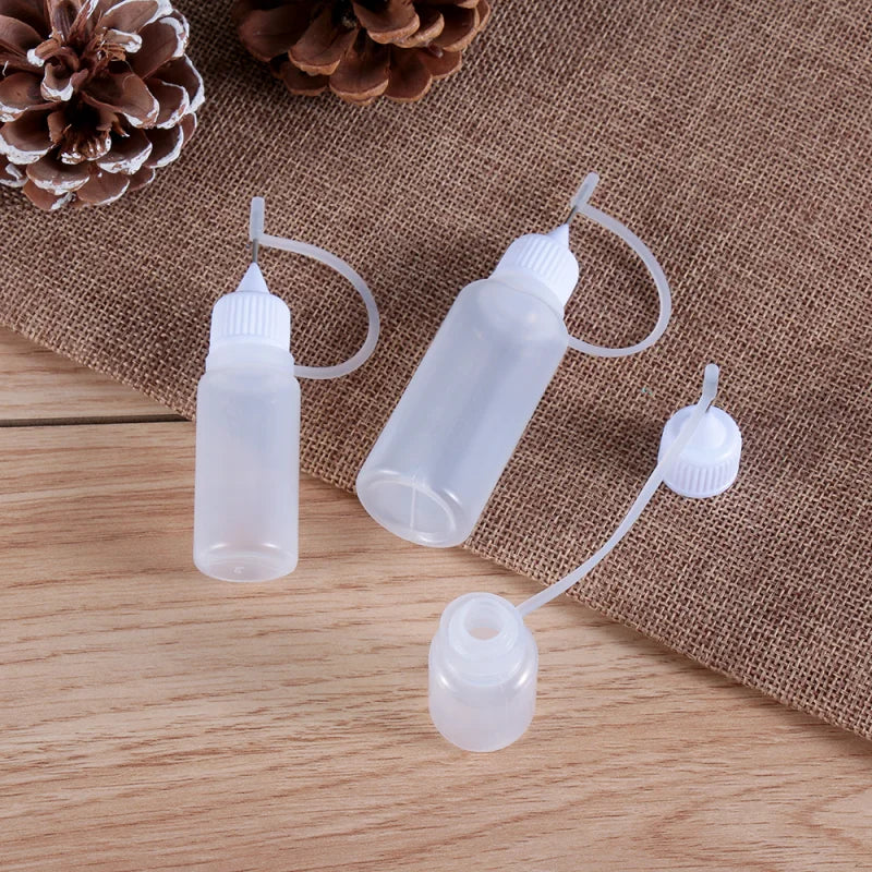 Reusable Needle Tip Glue Bottles - Perfect for Paper Quilling & DIY Crafts (5 Pack)