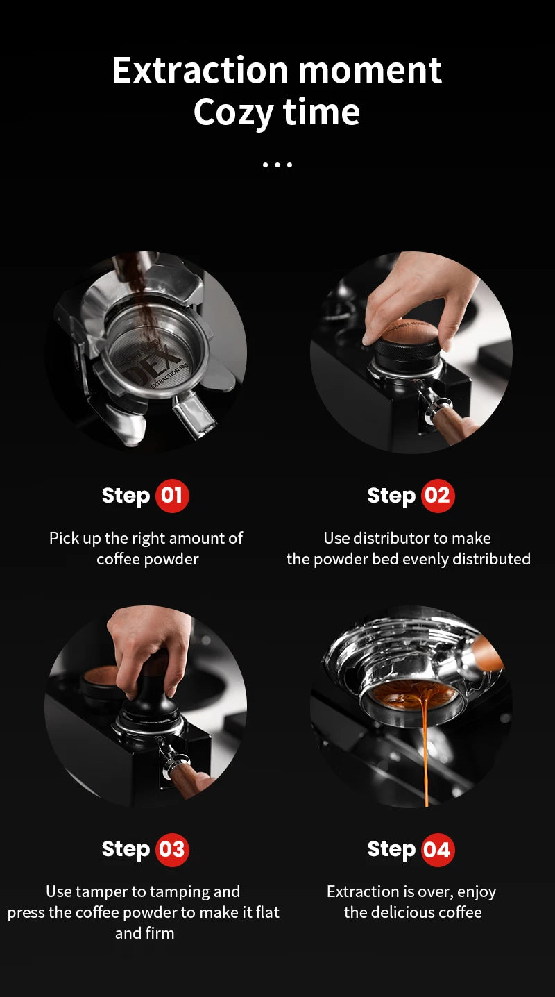 30lb Calibrated Coffee Tamper - Precision Espresso Tool (51mm, 53mm, 58mm)