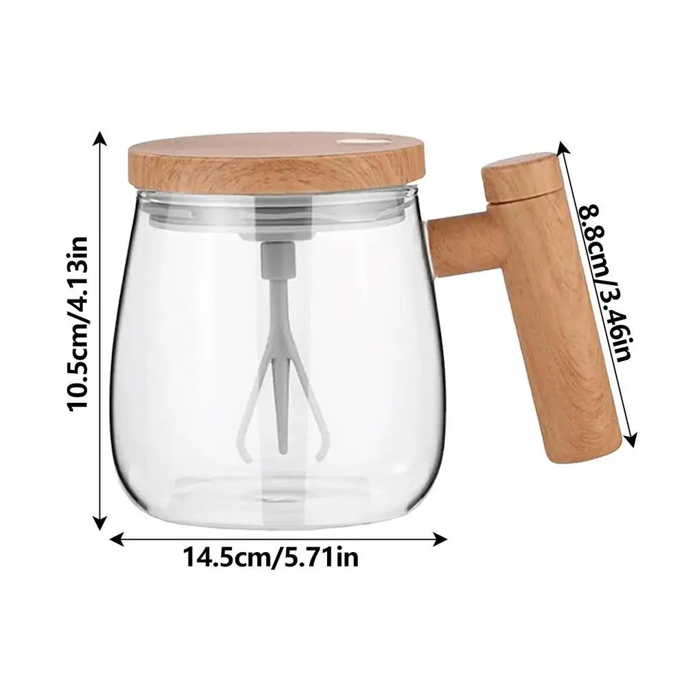 High-Speed Portable Self-Stirring Coffee Blender Mug - 400ML Electric Mixer