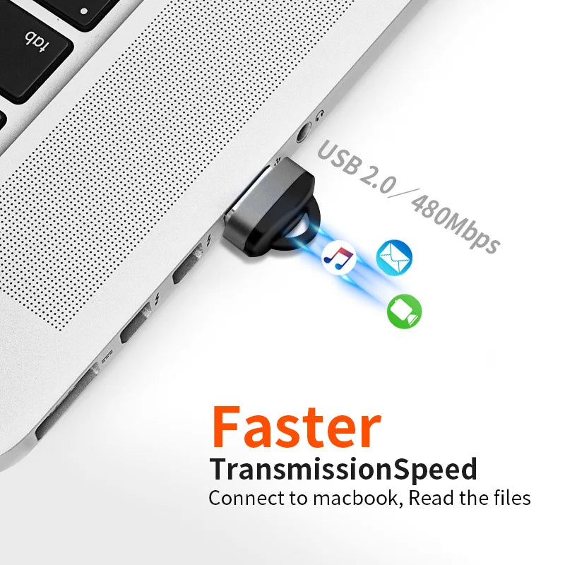 High-Speed USB 2.0 Micro SD/TF Card Reader - Mini Mobile & Laptop Adapter