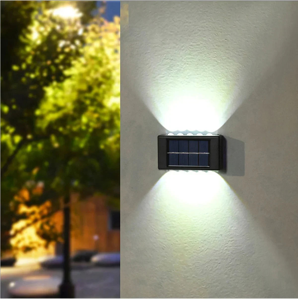 Solar Wall Lamp - Waterproof Outdoor Light for Home & Garden Decor