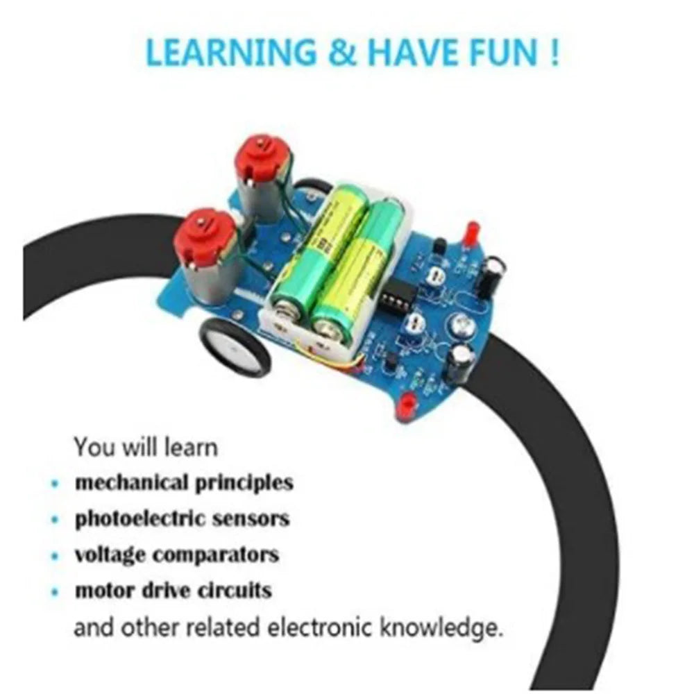 DIY Smart Car Electronics Kit - Line Following Robot for STEM Students